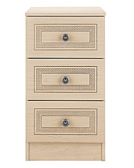 Richmond Ready Assembled 3 Drawer Bedside Table