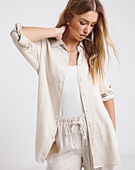 Natural Oversized Linen Shirt