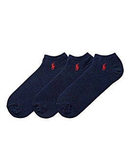 Polo Ralph Lauren Navy 3 Pack Ghost Socks