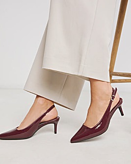 Aspen Pointed Toe Slingback Shoes Extra Wide EEE Fit