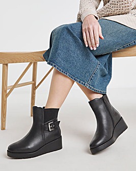 Natalie Wedge Chelsea Boots Extra Wide EEE Fit