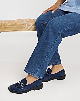 Drama Brogue Tassel Loafer - Wide Fit (E)