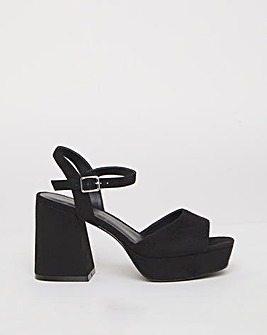 Jive Two Part Platform Heels Wide E Fit
