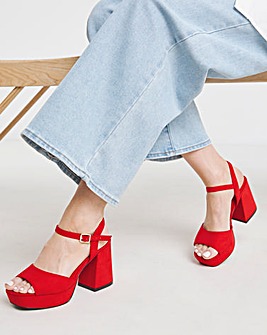 Jive Two Part Platform Heels Extra Wide EEE Fit