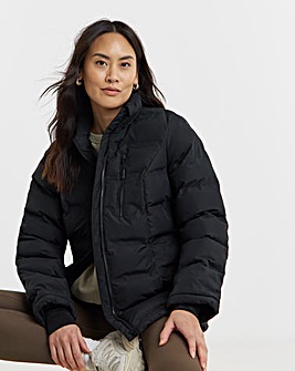 Snowdonia Black Showerproof Short Coat