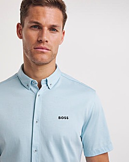 BOSS Short Sleeve Light Blue Shirt