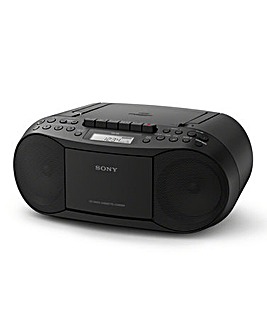 Sony CFDS70B CD and Tape Boombox with Radio - Black