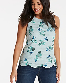Oasis Butterfly Scallop Shell Top