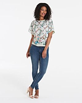 Oasis Fitzwilliam Woven Front Top
