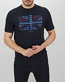Ben Sherman Union Jack Chevron Tee Long