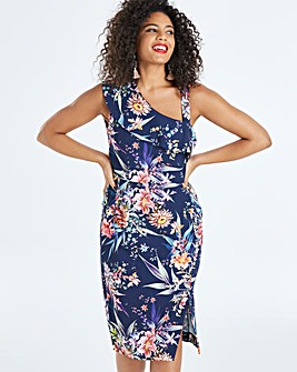 Oasis Floral One Shoulder Dress