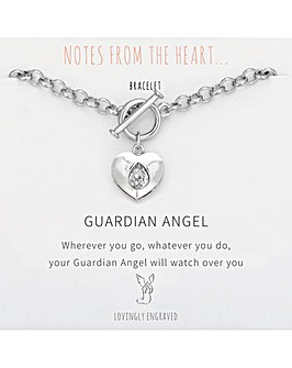 Guardian Angel Heart Bracelet