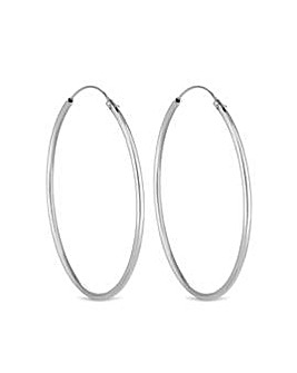 Simply Silver Sterling Silver 925 Hoop Earrings