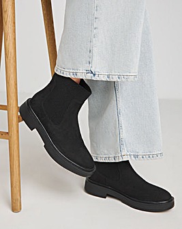 Rue Classic Chelsea Ankle Boots Wide E Fit