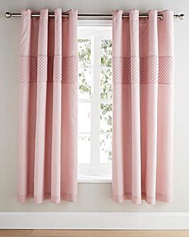 Corine Embellished Lined Eyelet Curtains