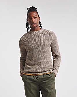 Four colour Twisted Knit Jumper