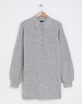 Nobody's Child Button Down Jumper Mini Dress
