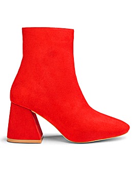 Raid Ramone Pointed Block Heel Ankle Boots Wide Fit Boots