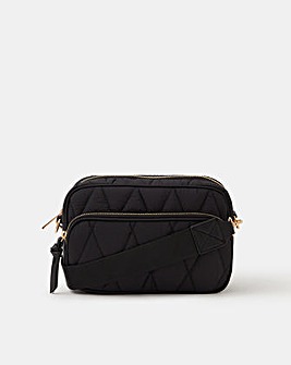 Accessorize Quilted Nylon Crossbody Bag