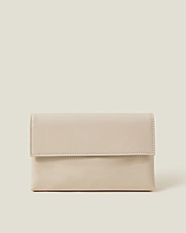 Accessorize Patent Fold-Over Clutch Bag