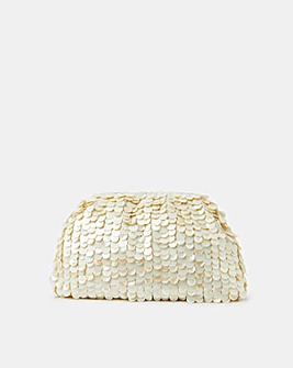Accessorize Pearl  Embellished Clutch Bag