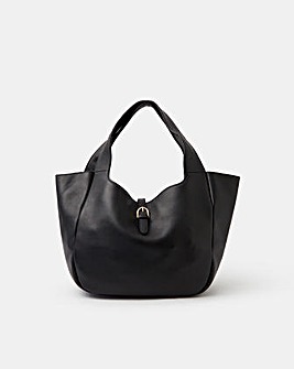 Accessorize Buckle Tab Leather Shoulder Bag