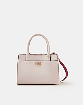 Accessorize Double Heart Crossbody Handbag