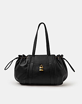 Accessorize Padlock Ruched Shoulder Bag