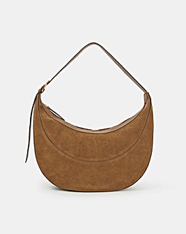 Accessorize Scoop Suede Shoulder Bag