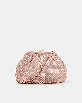 Accessorize Sequin Clip Frame Clutch Bag