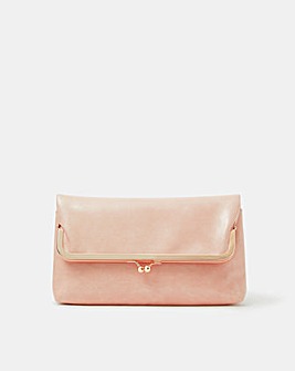 Accessorize Fold Over Clip Frame Clutch Bag