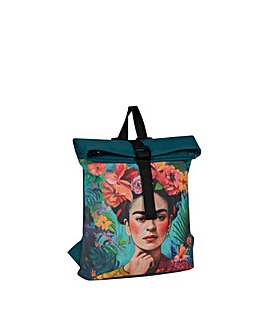 New Rebels Flowerhead PU Rolltop Tablet Backpack Mini