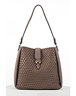 Luella Grey Flora Peat Weave Hobo