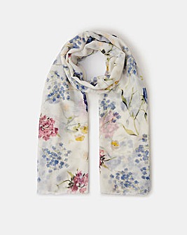 Accessorize Gardenia Print Scarf