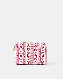 Accessorize Heart Stripe Coin Purse