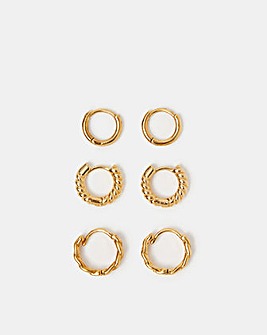 Accessorize 14ct Gold-Plated Earrings