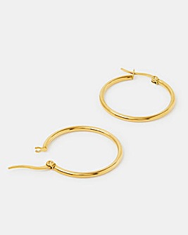 Accessorize Medium ST Hoop Earrings