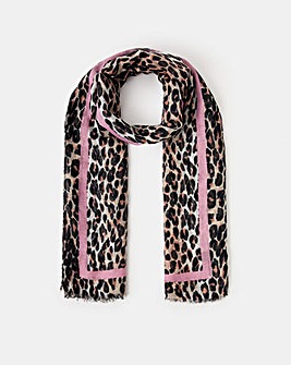 Accessorize Leopard Print Scarf