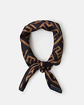 Accessorize Geometric Print Square Scarf