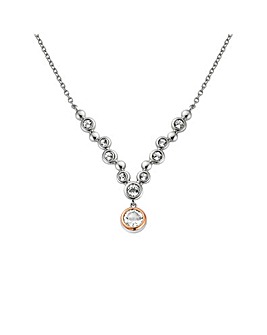 Clogau Celebration Sterling Silver Drop Necklace with Topaz