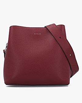Radley Dukes Place Medium Compartment Burgundy Leather Cross-Body Bag