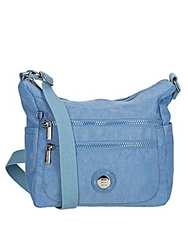 Enrico Benetti Suzie Single Handle Crinkle Nylon Shoulderbag