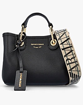 Emporio Armani X Small Black Cross-Body Shopper Bag