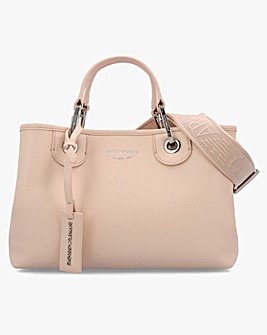 Emporio Armani Myea Apricot Moka Shopper Bag With Pouch