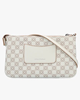 Emporio Armani Bosa Mini Shoulder Antique White Pochette Bag