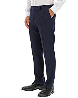 Navy Zak Puppytooth Suit Trousers