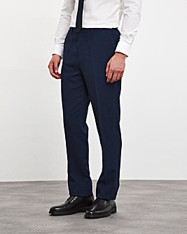 Navy Regular Fit Stretch Suit Trouser