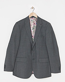 William Hunt Textured Grey Suit Jacket