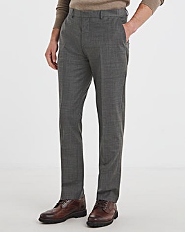 William Hunt Textured Grey Suit Trouser