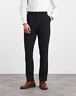 Regular Fit Pleat Front Stretch Formal Trouser